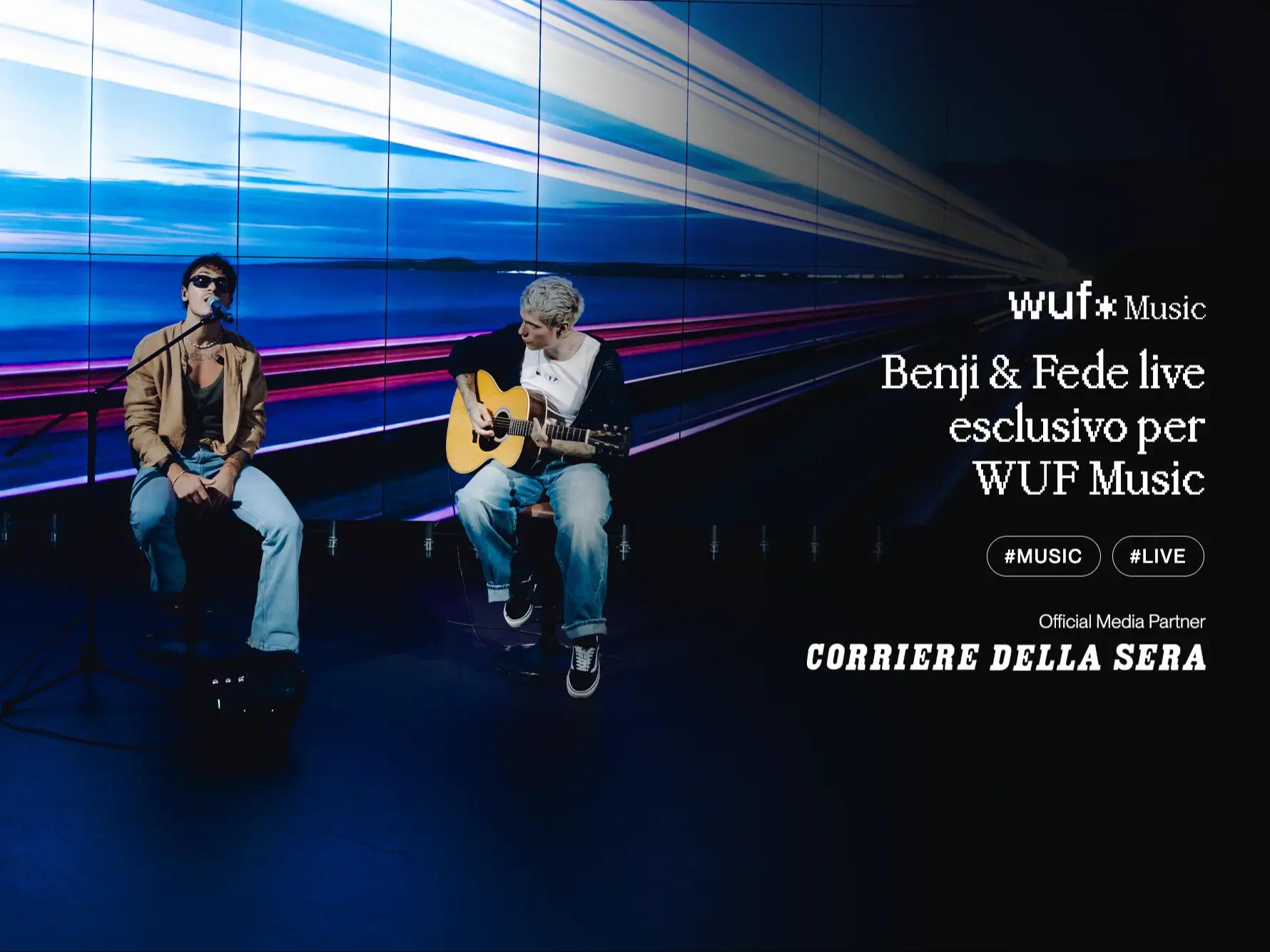 Benji & Fede live esclusivo per WUF Music